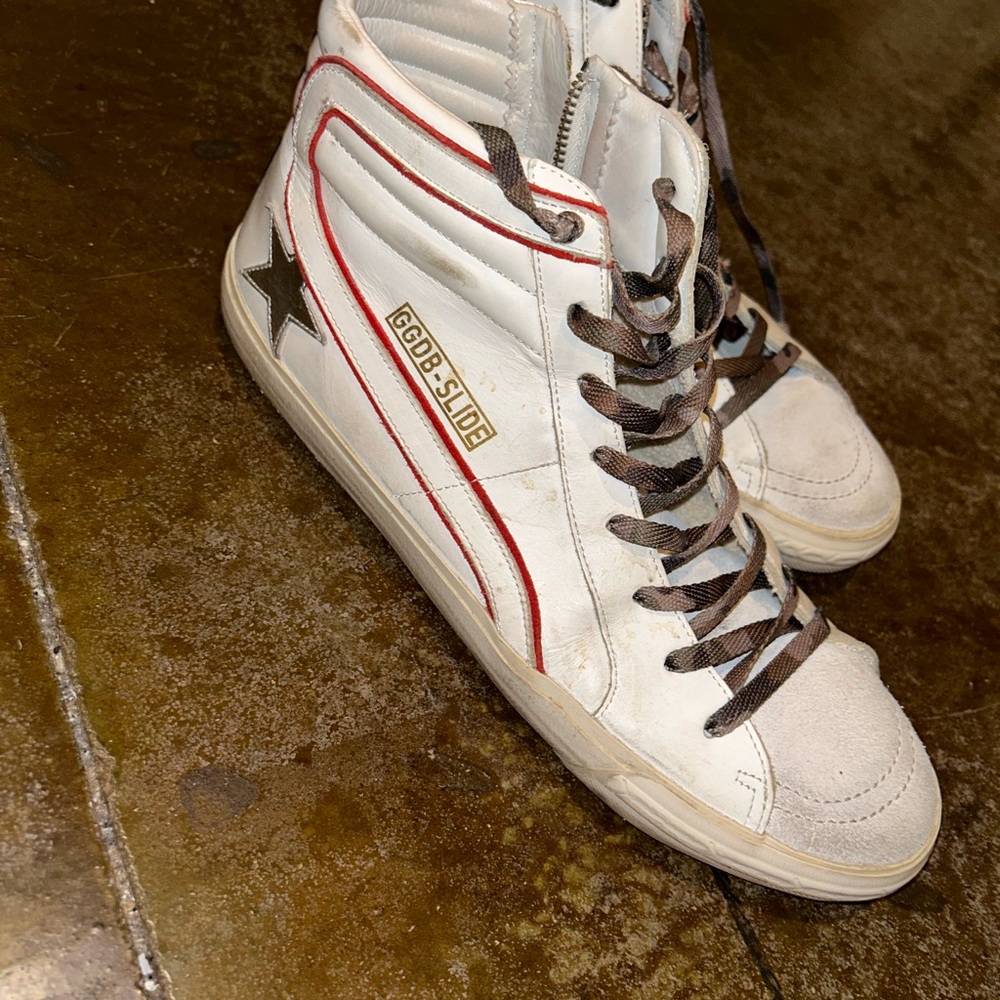 Golden Goose Men's White High-Top Sneakers